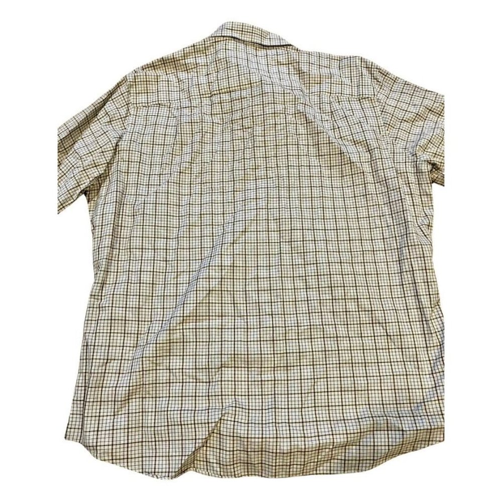 David Donahue Standard Superfine Twill Blue Brown Plaid Dress Shirt Men's Sz XL - Picture 7 of 7